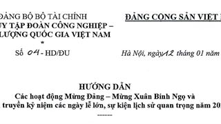 Hướng dẫn số 04-HD/ĐU ngày 12/1/2026 của Đảng ủy đoàn Công nghiệp - Năng lượng Quốc gia Việt Nam